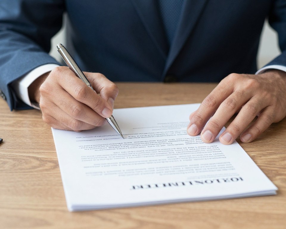 Contract signing medical equipment purchase