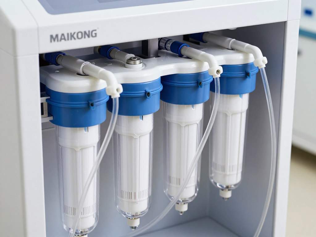 Detailansicht Filtrationssystem eines Colon-Hydro-Geräts