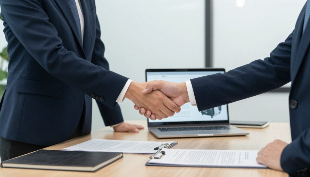 Geschäftspartnerschaft und Handelsvereinbarung