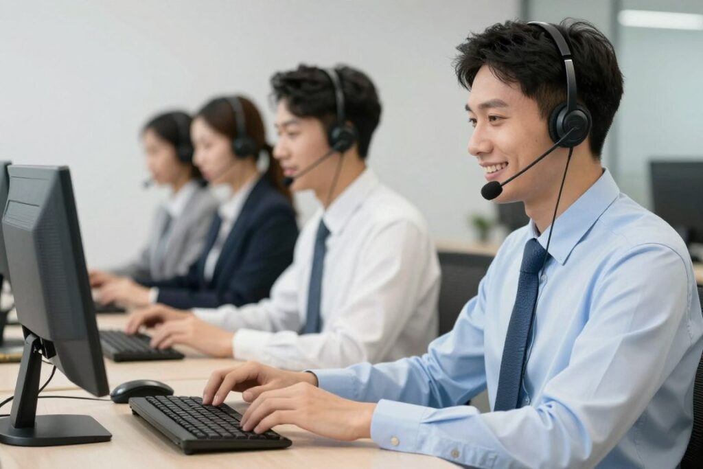 MAIKONG Kundenservice-Team im Support-Center