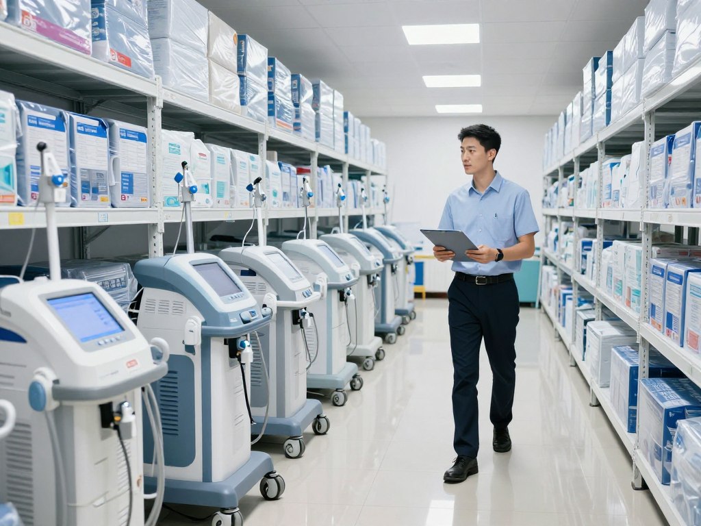 Medical equipment distributor warehouse