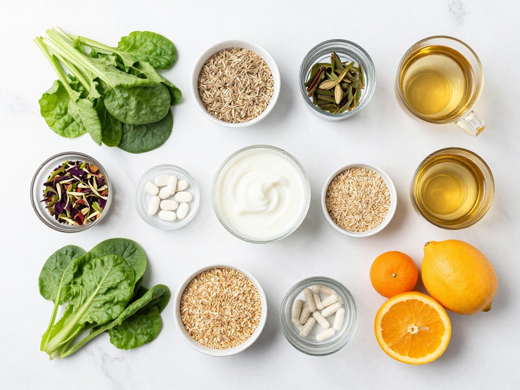 Natürliche Darmreinigung mit Ballaststoffen, Obst, Gemüse und Wasser