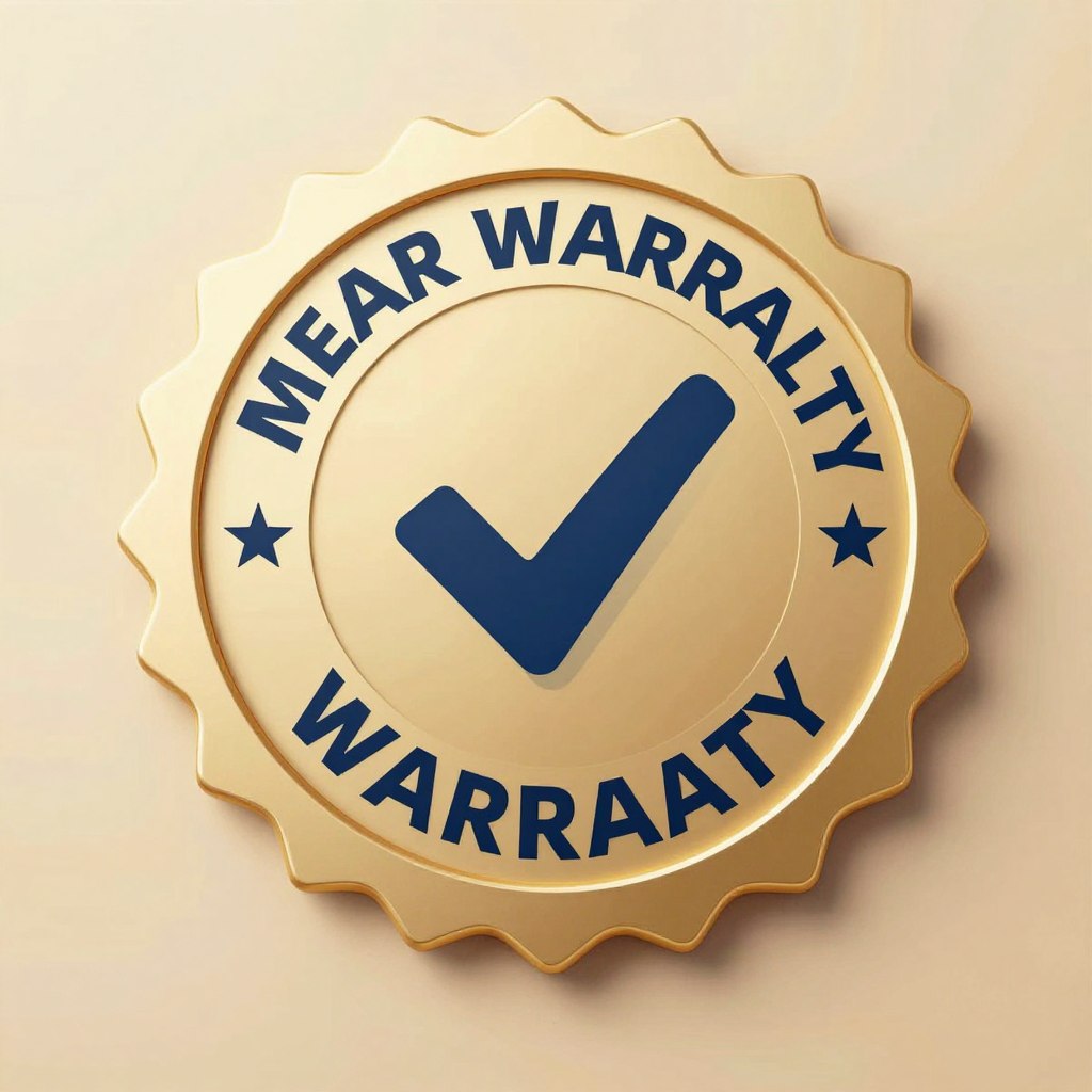 One year warranty badge