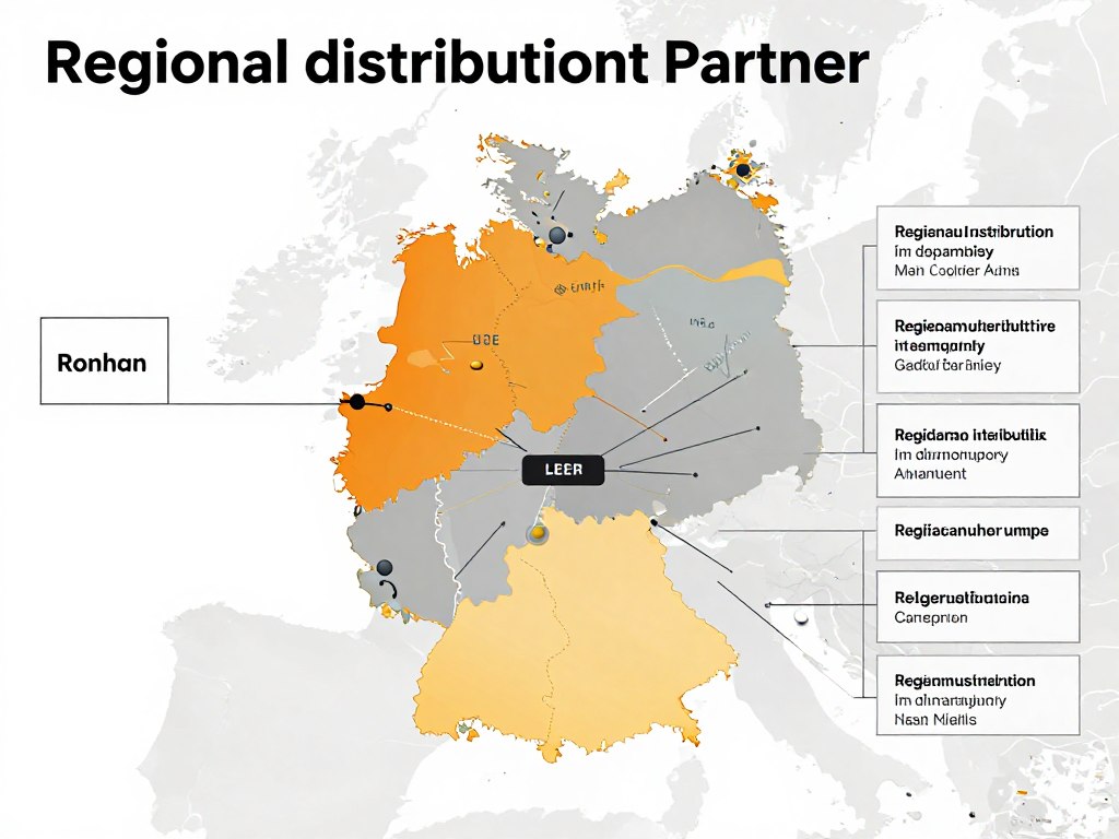 Regionaler Vertriebspartner Konzept