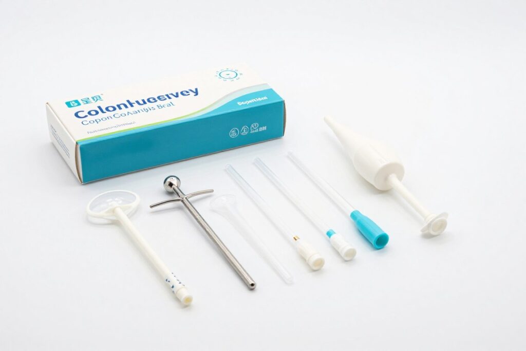 Sterile colon hydrotherapy disposable parts including speculums and nozzles