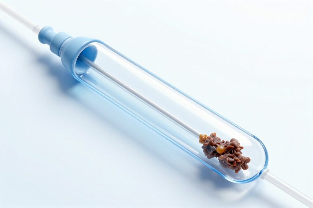 Transparent viewing tube showing waste elimination during colon hydrotherapy