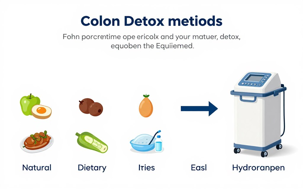 Vergleich verschiedener colon detox Methoden von natürlich bis professionell