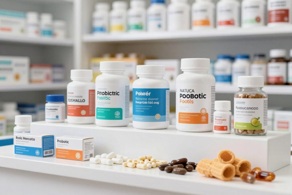 Verschiedene probiotische Supplements für Darmflora-Wiederaufbau