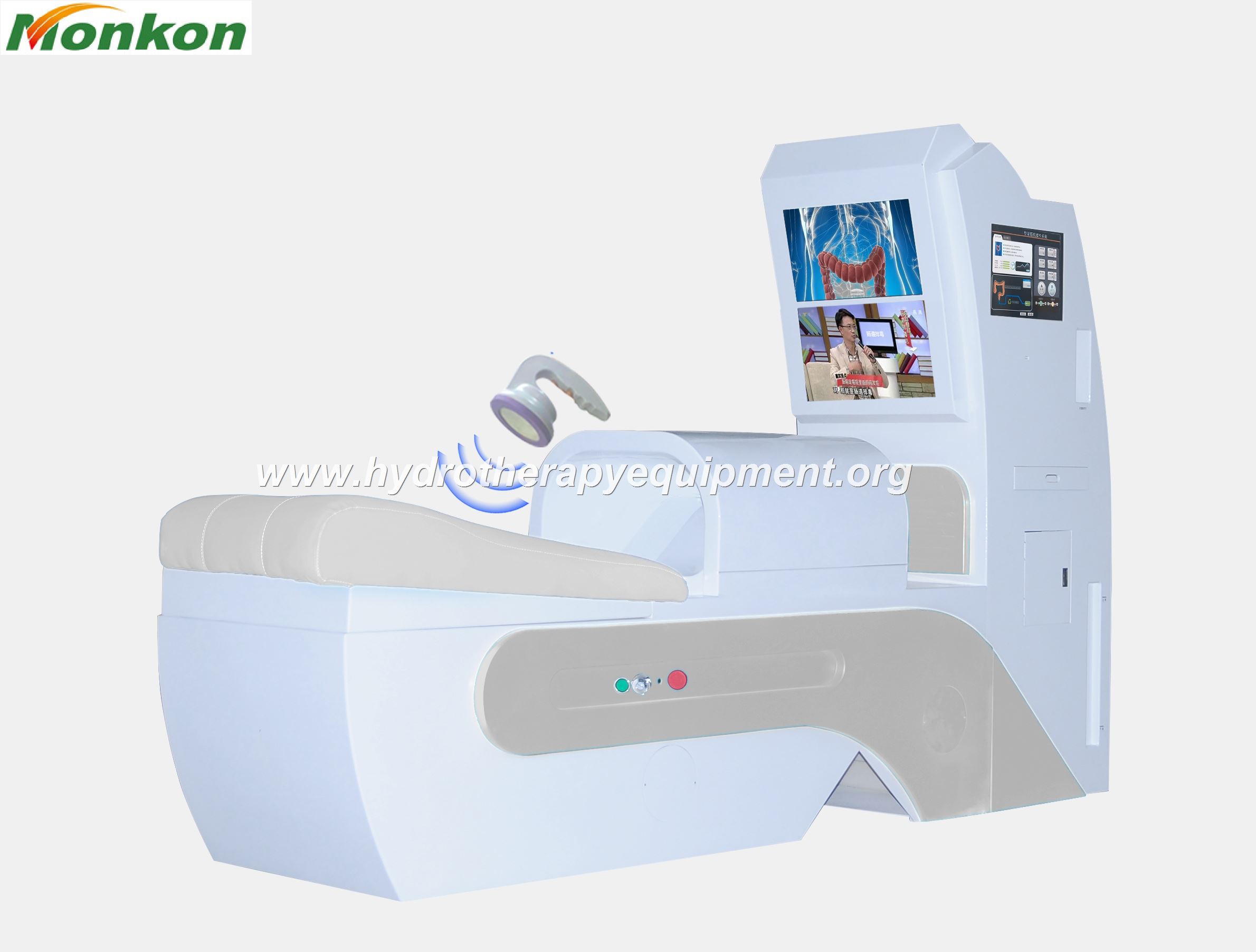 Modernes closed system colon hydrotherapy machine in einer deutschen Wellnessklinik