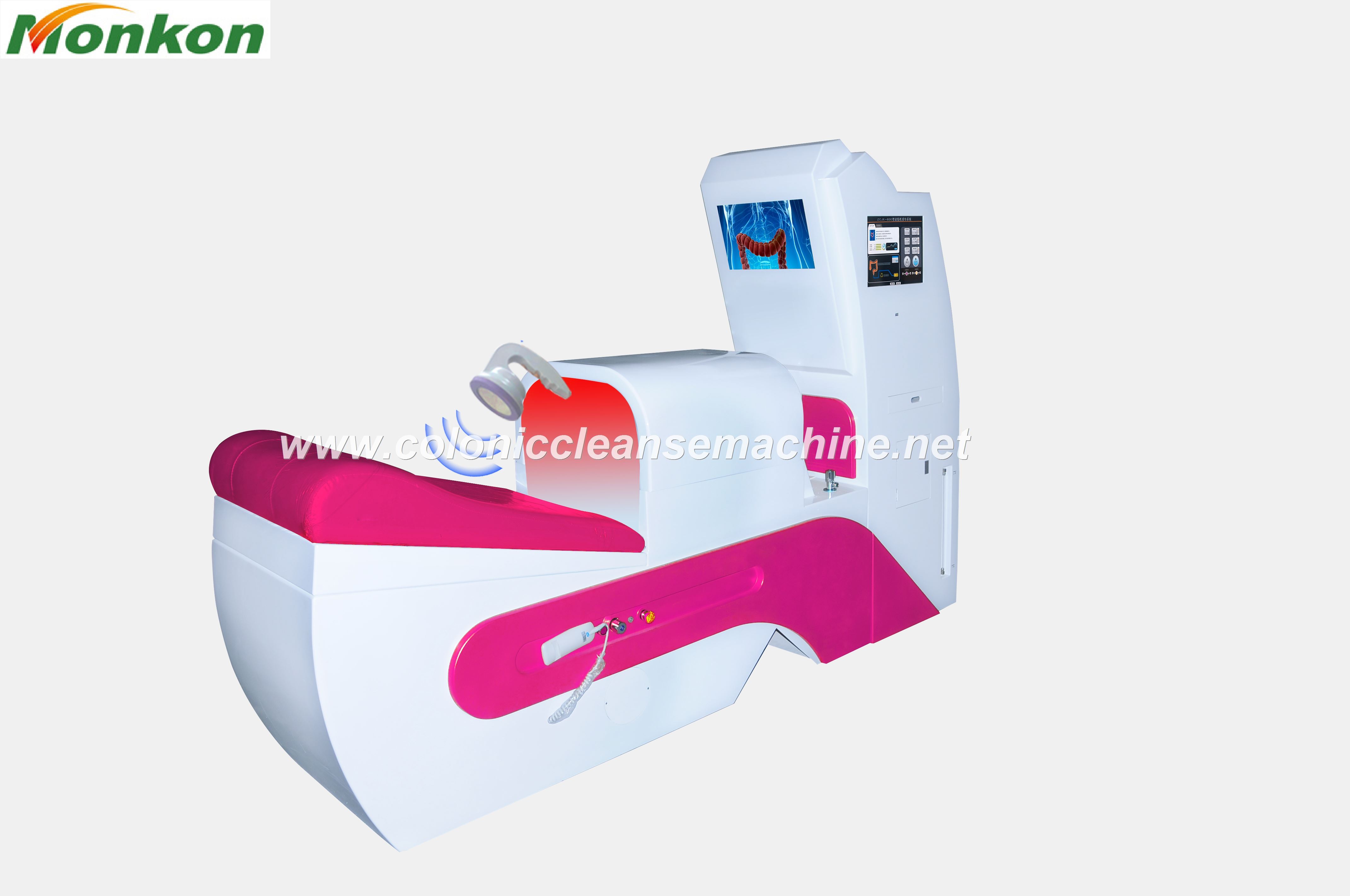 Moderne home colon hydrotherapy machine in professionellem Behandlungsraum