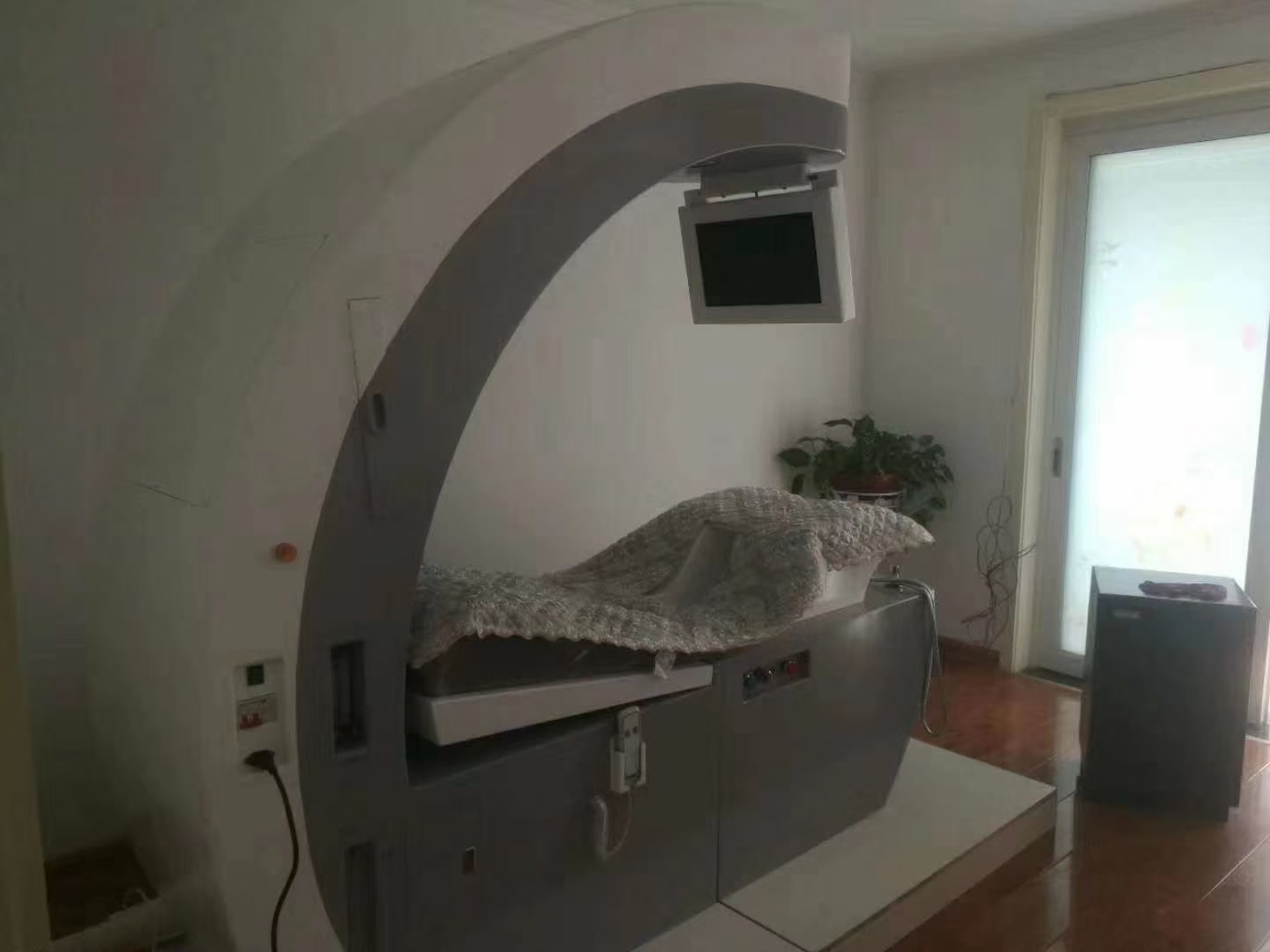 Professional coffee colonic hydrotherapy equipment in modern wellness center
