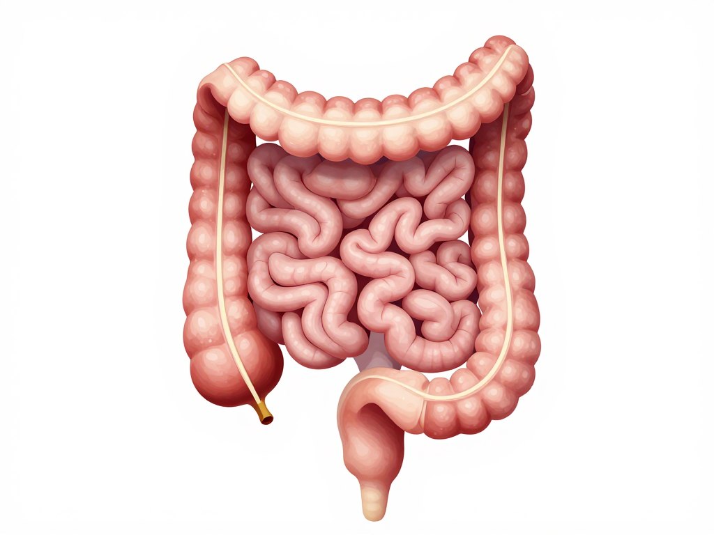 Anatomische Darstellung des menschlichen Dickdarms und Colon-Systems