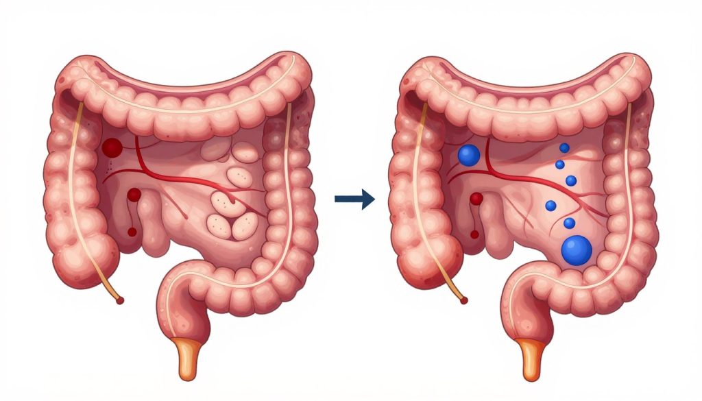 Entzündliche Darmerkrankungen - Vergleich von Colitis ulcerosa und Morbus Crohn im Colon