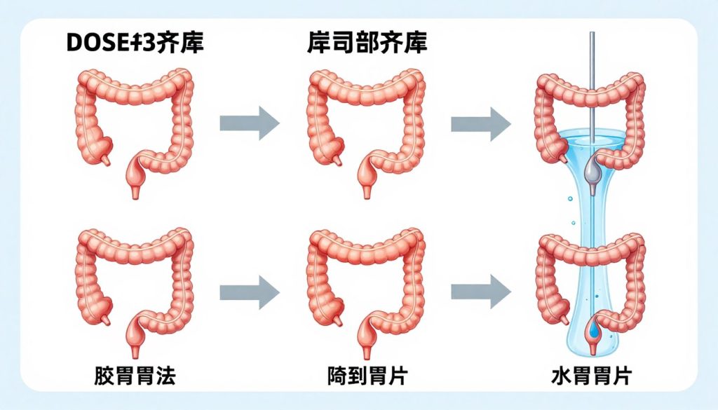 Schematische Darstellung des Colon Hydrotherapie Ablaufs